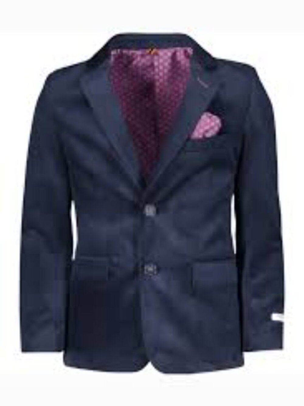 Isaac Mizrahi Navy Textured Kids Blazer